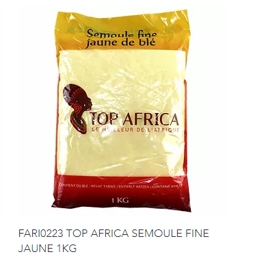 TOP AFRICA SEMOULE JAUNE DE BLE